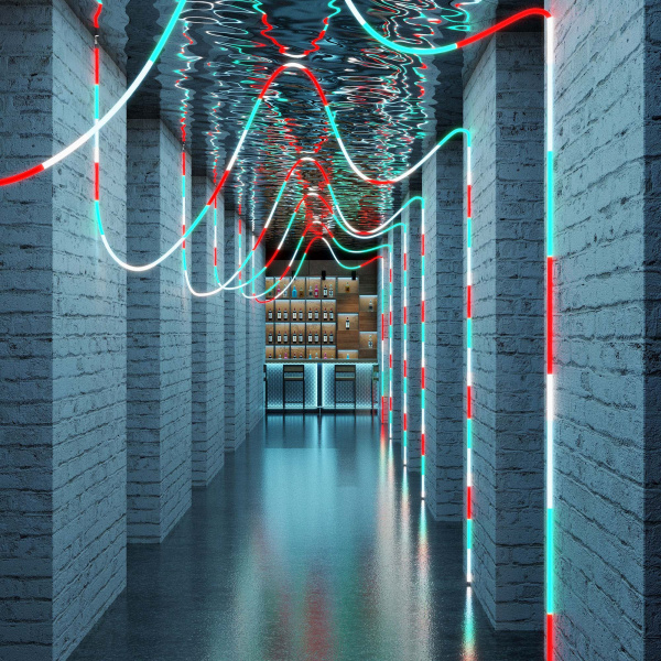 Arlight Лента герметичная SPI-MOONLIGHT-TOP-F180-D25mm 12V RGB-PX2 360deg (20 W/m, IP65, 3535, 3m, wire x1) (Прямой вывод кабеля)