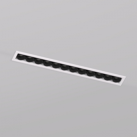 DK2515-WB Встраиваемый светильник SPACE со светодиодом L240mm 220V 20W 38° 4000К IP20 белый/черный алюминий