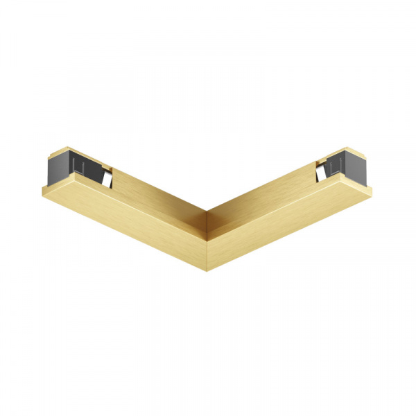TR5723-SB Электрический коннектор для трека SHINE BASE 90° потолок-потолок, сатинированная латунь, алюминий