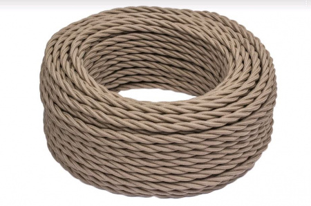 BIRONI Капучино матовый Витой провод 3*0,75 150м