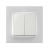 Simon S82 Concept Матовый белый, Клавиша 2-я для перекрестного выключателя