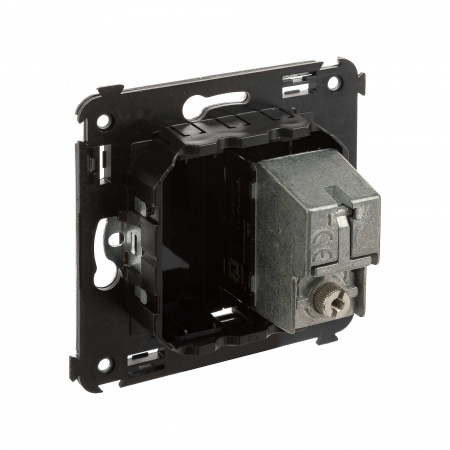 DKC Avanti Черный квадрат Розетка TV проходная