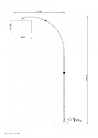 Торшер Arte Lamp Paolo A4060PN-1PB