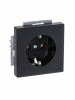 ABB BJE Solo/Future Черный бархат Розетка с/з
