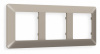 Рамка ALFA Line (Серо-бежевый матовый) 3-ая AF110363