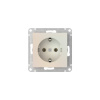 Systeme Electric AtlasDesign Жемчуг Розетка с заземлением, 16А, мех., быстрозажим. клем.