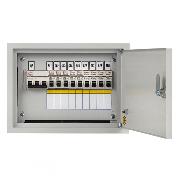 EKF Basic Щит осветительный ОЩВ с автоматическими выключателями 3P 1x63A 1P 9x16A