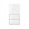 Simon 100 Белый глянец Кит 2 поста, фронт. 1 рамка вертикальная + 2 клавиши выключателей