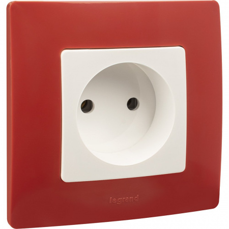 Legrand Etika Красная Рамка 1-ая