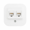 Legrand Quteo Белый Розетка 2XRJ45 категория 5е UTP