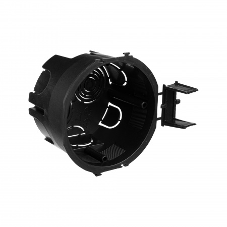 DKC Avanti Подрозеточная коробка для сплошных стен Черный под 2 модуля безвинтов