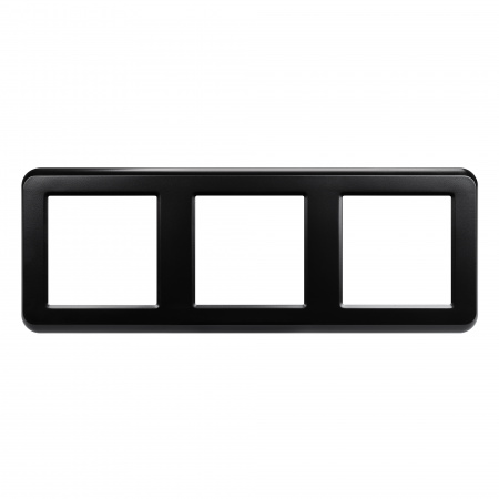 Рамка пластиковая FRM-VERSA-PL-3-BK (Arlight, -)