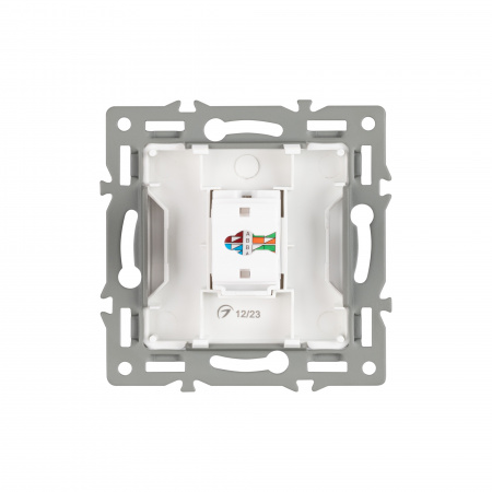 Arlight Механизм компьютерной розетки SCT-MPC1-PL-WH (RJ-45, CAT6) (-)