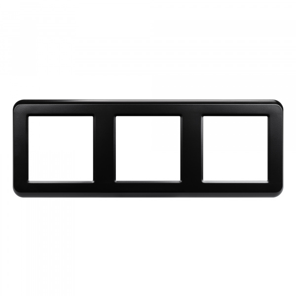 Рамка пластиковая FRM-VERSA-PL-3-BK (Arlight, -)