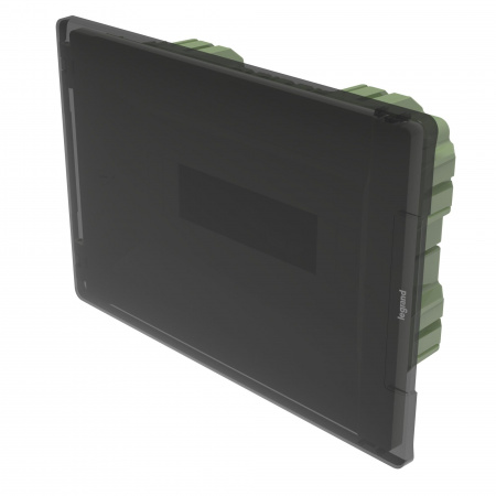 Legrand Practibox3 Щиток распределительный в нишу на 12 модулей с клеммником РЕ, прозрачная дверь