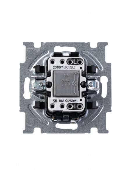 ABB BJB Basic 55 Беж Выключатель 1-клавишный с подсветкой