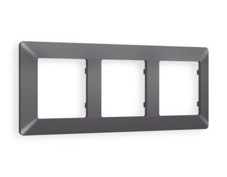 Рамка ALFA Line (Антрацит серый) 3-ая AF110653