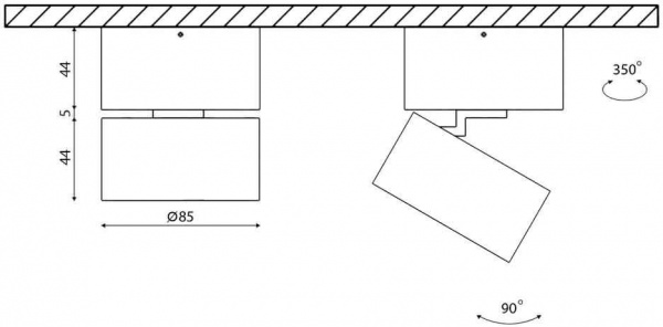 Светодиодный спот DesignLed WL T003112-MZ-12-WH-WW 003979