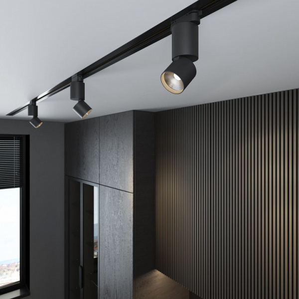 Светильник светодиодный Sens чёрный матовый 10W 4200K однофазный 85047/01 Elektrostandard Sens a062878