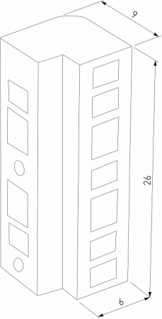 Flat Magnetic Коннектор угловой внутренний для накладного шинопровода (черный) 85002/00 Elektrostandard Flat Magnetic a063737