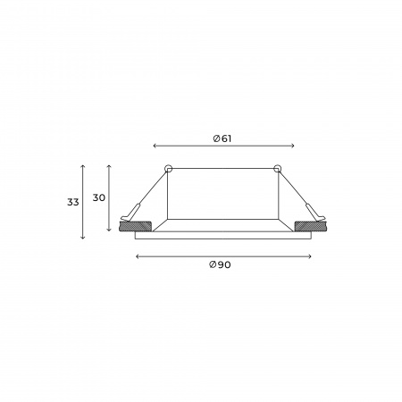 Встраиваемый светильник Hesby Glow HSBL_0102 IP20,50Вт, GU10, белый