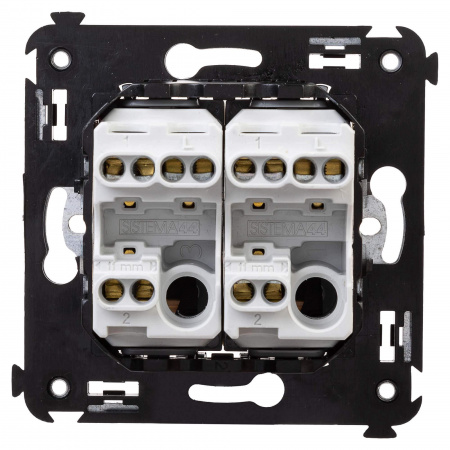 DKC Avanti Ванильная дымка Переключатель двухклавишный