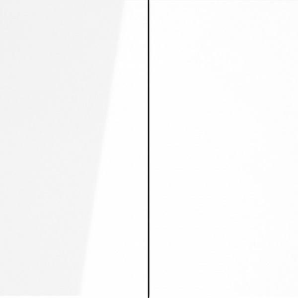 Выключатель с самовозвратом встраиваемый VOLTUM S70 двухклавишный 10А, (белый глянцевый)