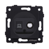 Розетка двойная спутниковая SAT + RJ45 Cat.6, черный матовый Kollinger REA-022BM для Aspekt, Eleganz, Reflex