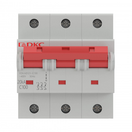 DKC Выключатель автоматический модульный YON MD125-3D80-14ln
