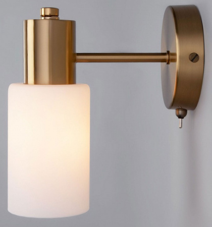 Настенный светильник с плафоном 70160/1 латунь Eurosvet Vegga