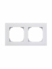 ABB NIE Zenit Стекло белое Рамка 2-я 2+2 мод