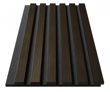 Комплект акуст.панелей, черный войлок, 600х300х19мм, рейки ЭКОПОЛИМЕР, шампань/2шт