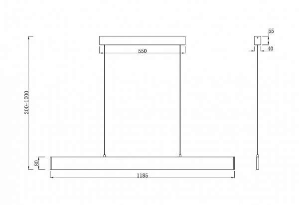 Подвесной светильник P010PL-L30G4K Maytoni Step