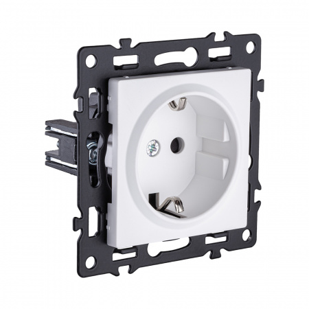 Розетка штепсельная SCHUKO 16A/250 В, белый Kollinger Asthetik AS-014WH