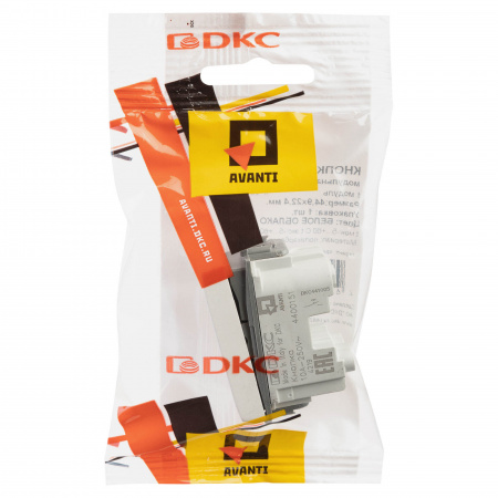 DKC Avanti Белое облако Кнопка 1 модуль