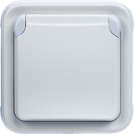 Legrand Plexo Белый Розетка с/з с крышкой, винтовой зажим в сборе IP55