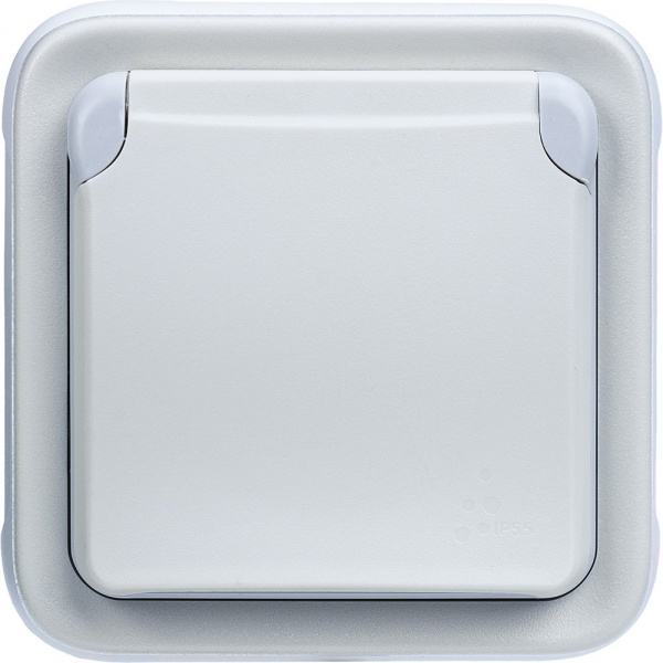 Legrand Plexo Белый Розетка с/з с крышкой, винтовой зажим в сборе IP55