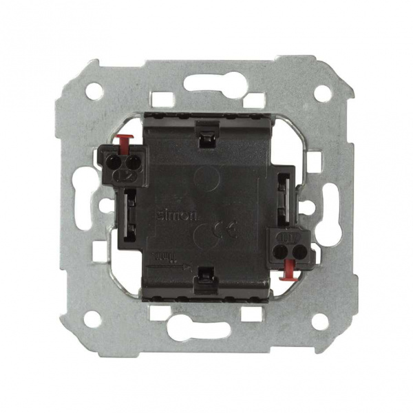 Simon 75 Мех Двухклавишный кнопочный выключатель (1вх+2вых), 1 вход, 10А 250В, S82,82N,88