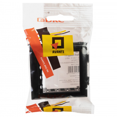 DKC Avanti Черный Рамка-суппорт для In-liner Front 2 модуля