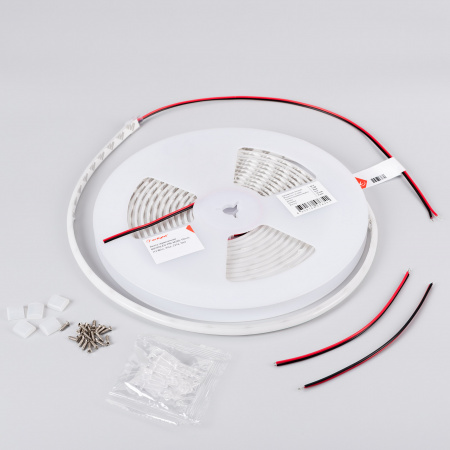 Arlight Лента герметичная MICROLED-PW-M288-10mm 24V Day4000 (12 W/m, IP66, 2216, 5m) (5 лет)