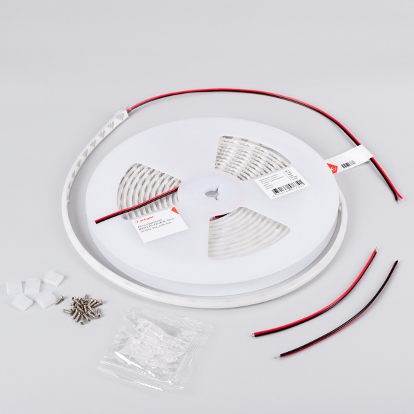 Arlight Лента герметичная MICROLED-PW-M288-10mm 24V Day4000 (12 W/m, IP66, 2216, 5m) (5 лет)