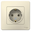 SE Blanca внутр Молочная Розетка с/з без шторок, 16А, 250В