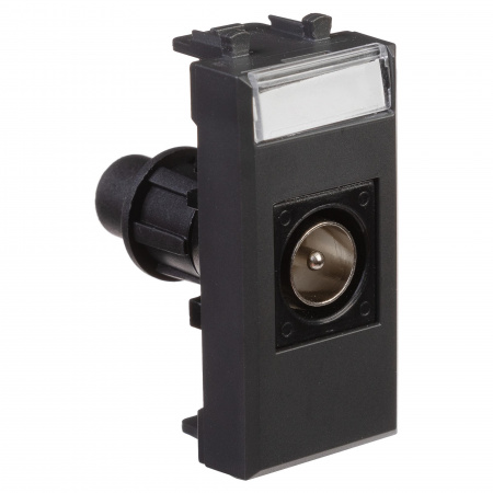 DKC Avanti Черный матовый Розетка TV одиночная 1 модуль