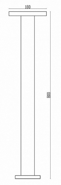 Фонарь уличный (столб) O420FL-L12GF1 Maytoni Wald