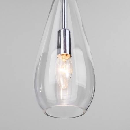 Подвесной светильник с плафоном 50202/1 прозрачный Eurosvet Ilario