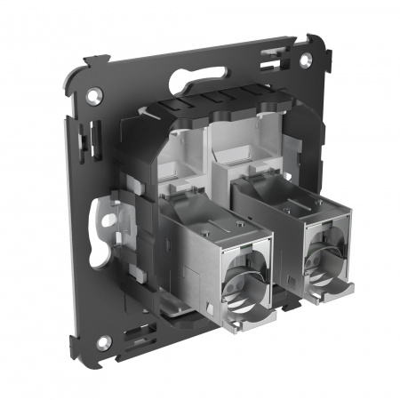 DKC Avanti Белое облако Розетка RJ-45 5e двойная экранированная