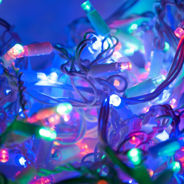 Гирлянда бахрома мульти 3*0.6 М IP65 100-101 Eurosvet 100-101