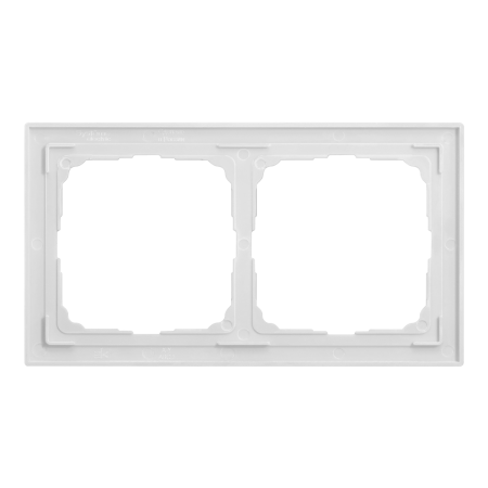 Systeme Electric ArtGallery Pure Органическое стекло Белый Рамка 2-ая