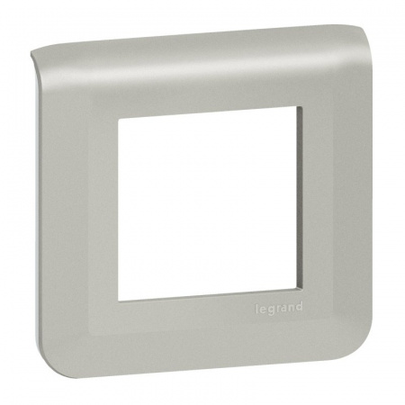 Legrand Mosaiс Рамка - Программа Mosaic - 2 модуля - алюминий