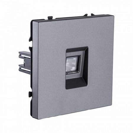 Розетка Ethernet RJ45 Cat.6, серый Kollinger Eclipse EC-017GY